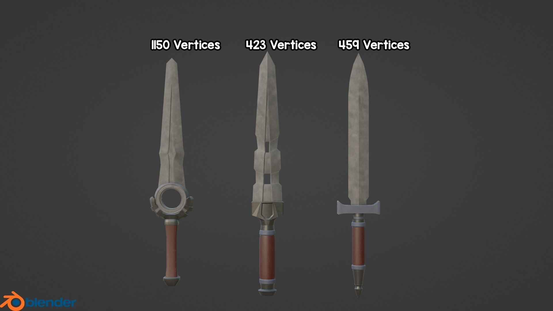 Medieval Weapon Pack Low-poly 3D model_10