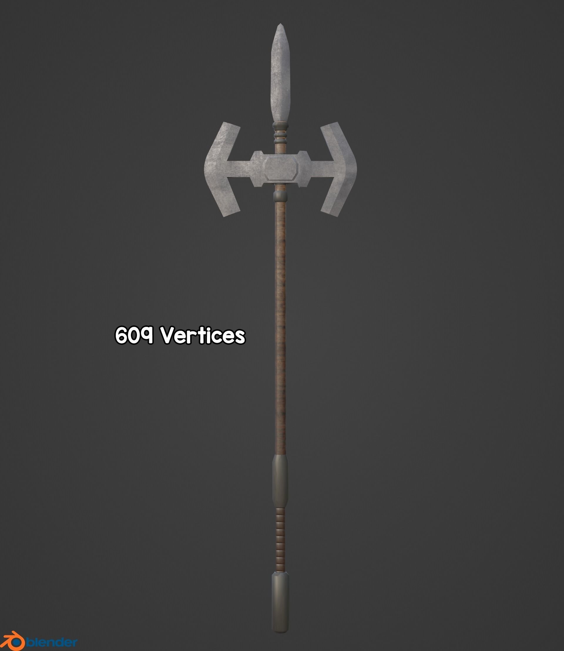Medieval Weapon Pack Low-poly 3D model_29