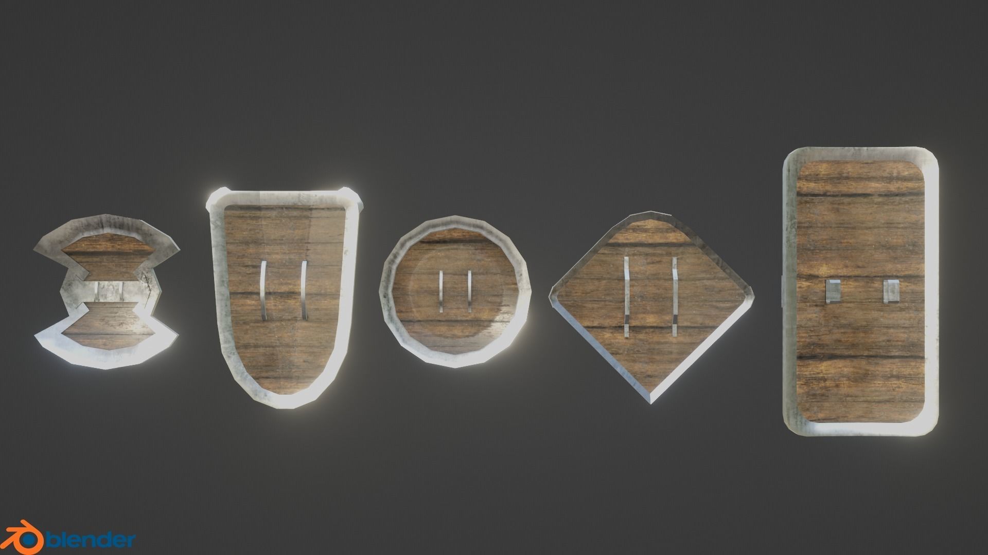 Medieval Weapon Pack Low-poly 3D model_23