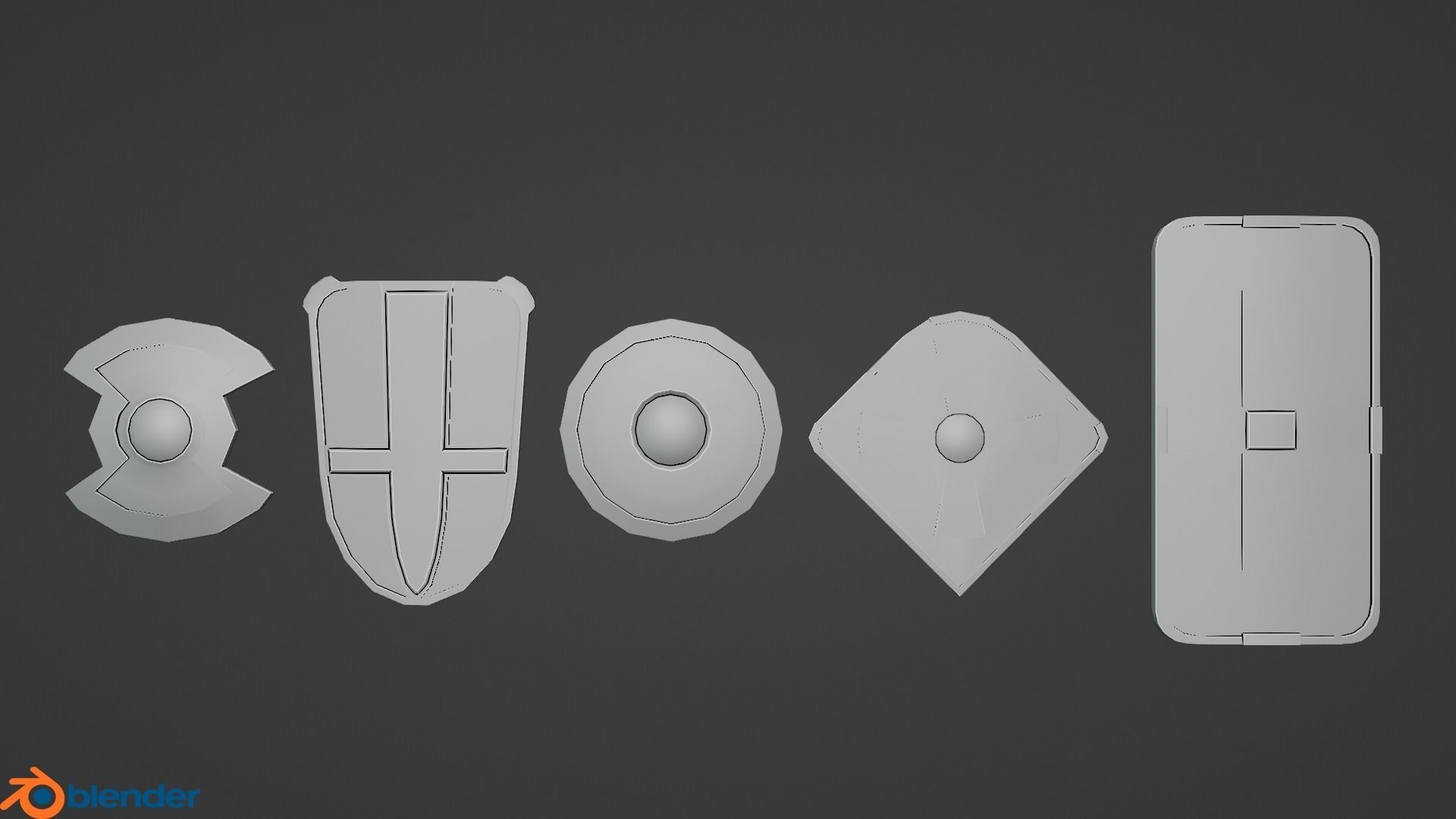 Medieval Weapon Pack Low-poly 3D model_24