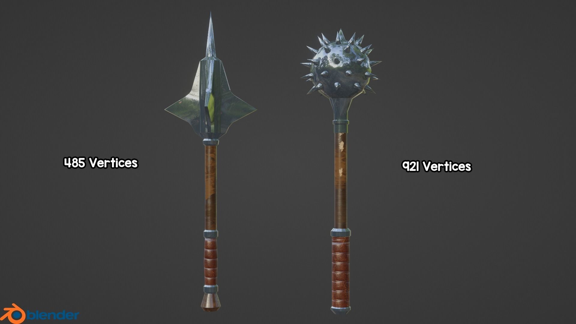 Medieval Weapon Pack Low-poly 3D model_18