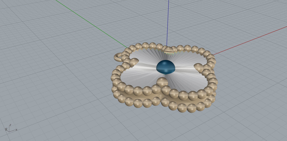 Pendant 3D print model B11 3D print model_9