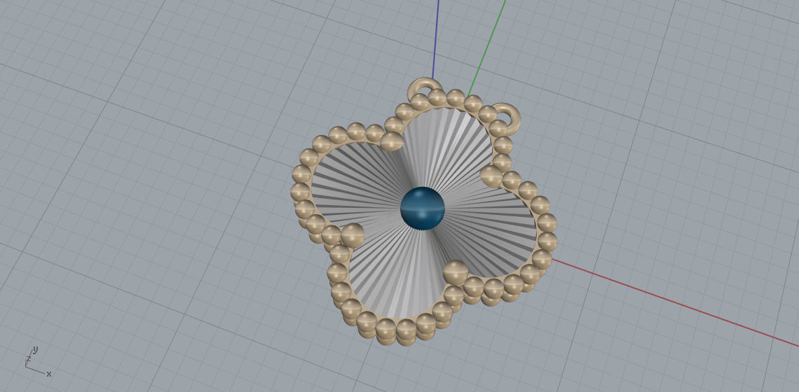 Pendant 3D print model B11 3D print model_7