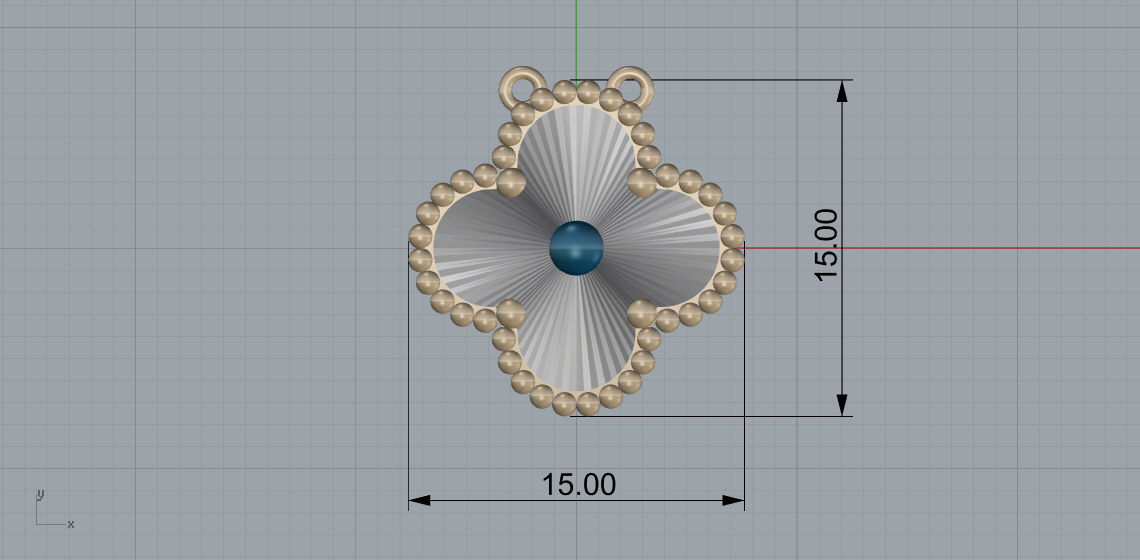 Pendant 3D print model B11 3D print model_10
