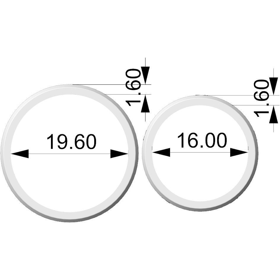 Wedding rings with Celtic pattern 3D print model_4