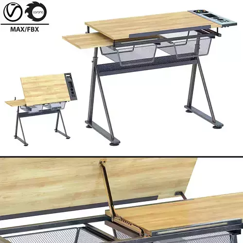 Adjustable art drawing desk