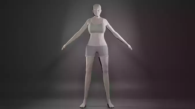 My first Wuman model 3D model