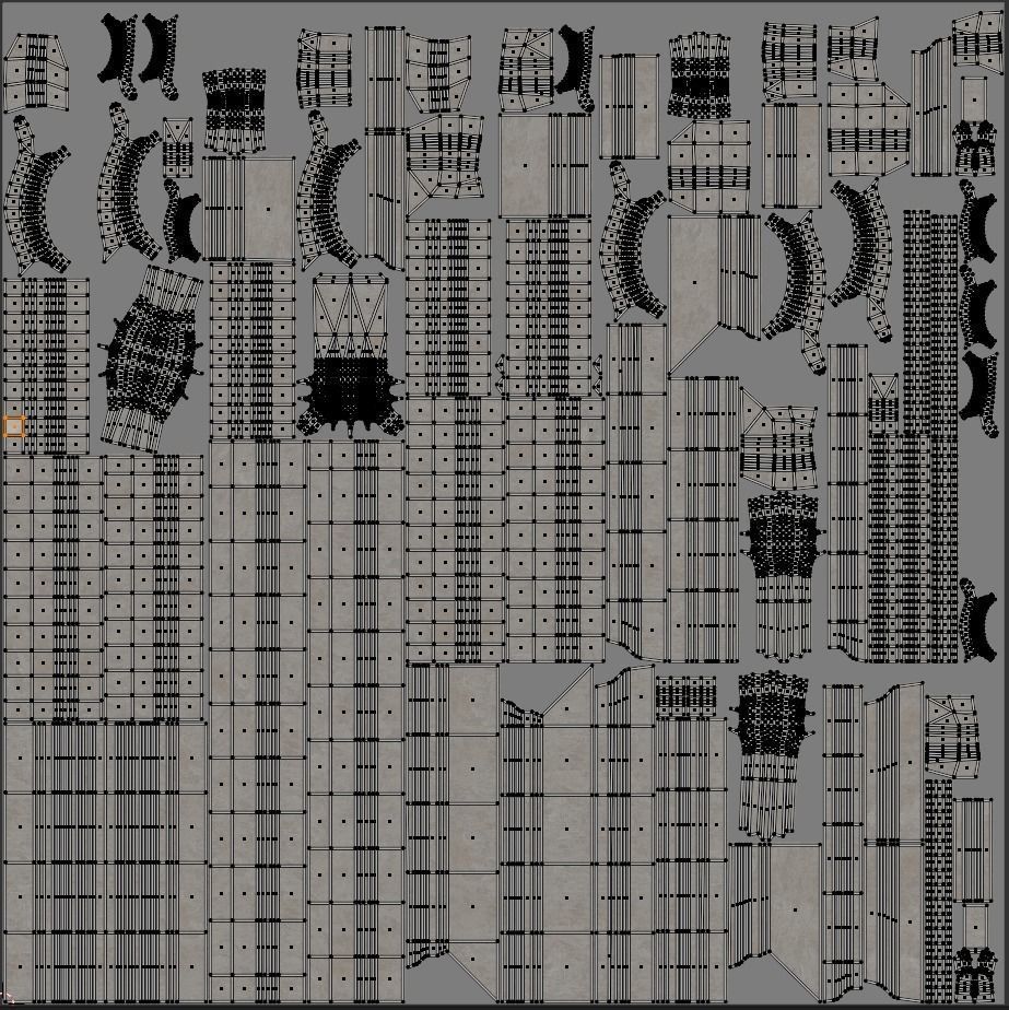 Big gothic window low-poly Low-poly 3D model_10