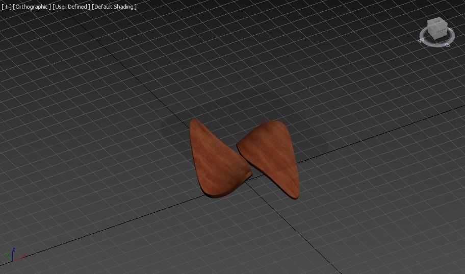 wood vaneer with glass coffee table 05 Low-poly 3D model_10