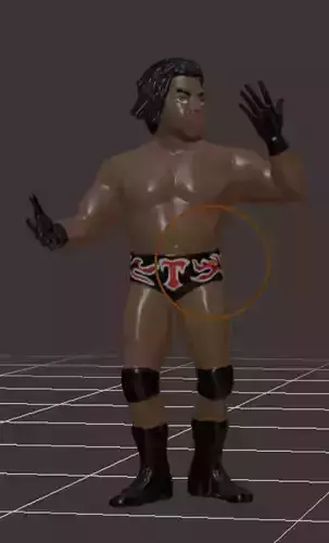 WWE Booker T LJN style fingered