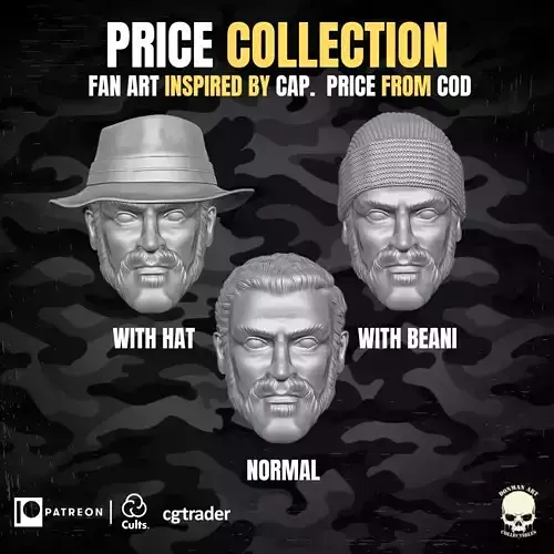 Price Collection Fan Art Heads 3D print model