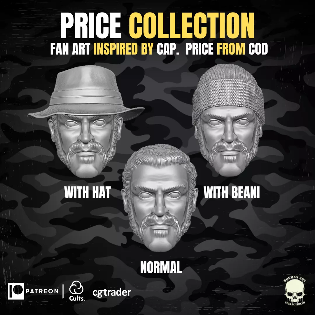 Price Collection Fan Art Heads 3D print model_0