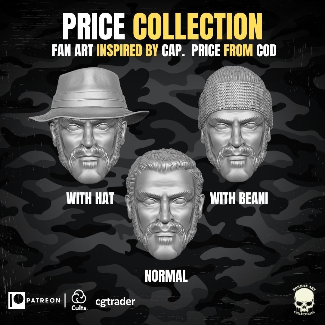 Price Collection Fan Art Heads 3D print model_2