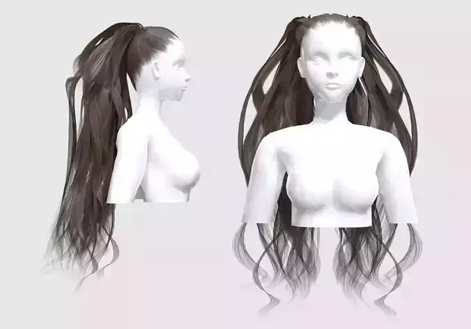 Wavy Pigtails Hairstyle 