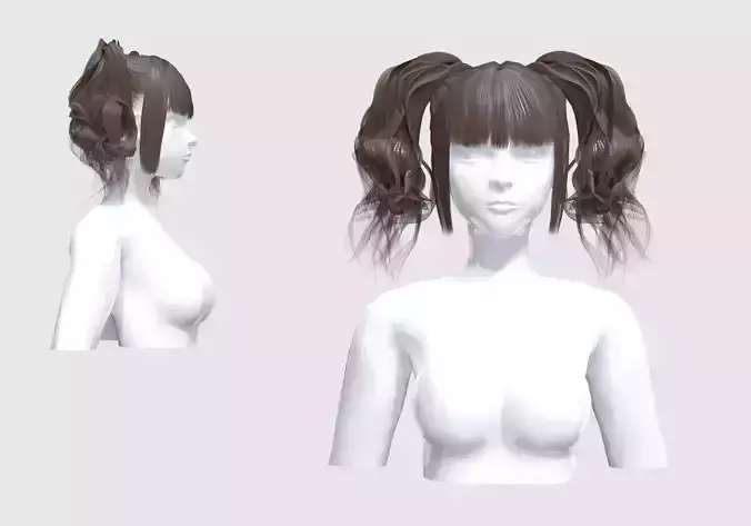 Ponytails Female Hair 