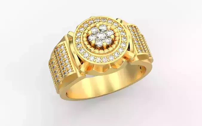 Mens Ring 3D print model A74