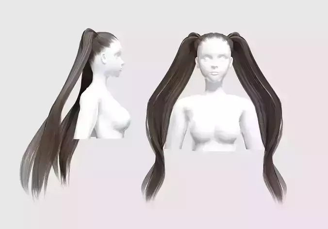 Pigtails Cute Hairstyle 