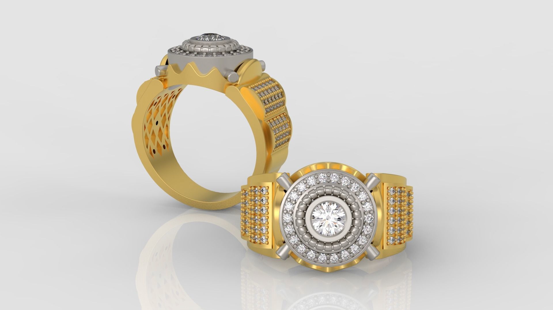 Mens Ring 3D print model A75 3D print model_1