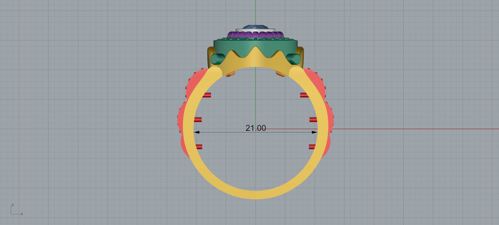 Mens Ring 3D print model A75 3D print model_11