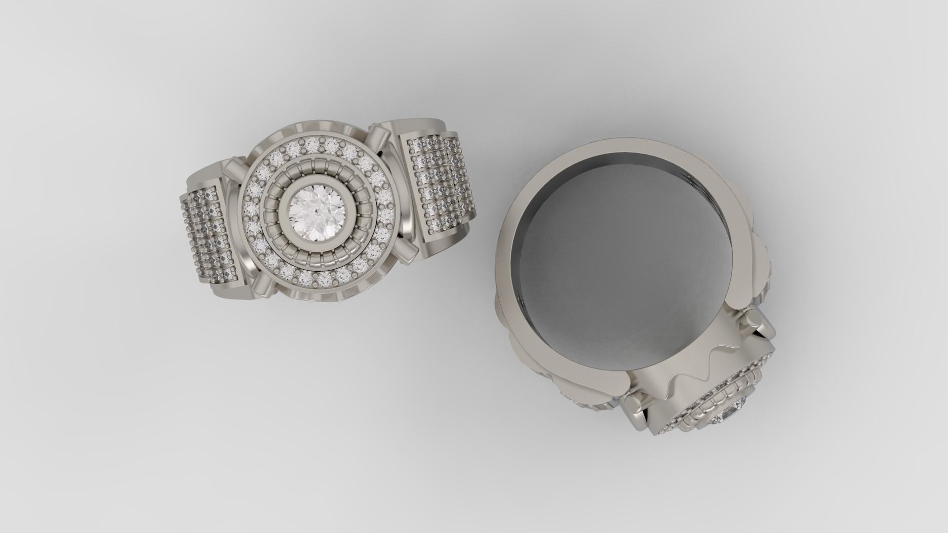 Mens Ring 3D print model A75 3D print model_2