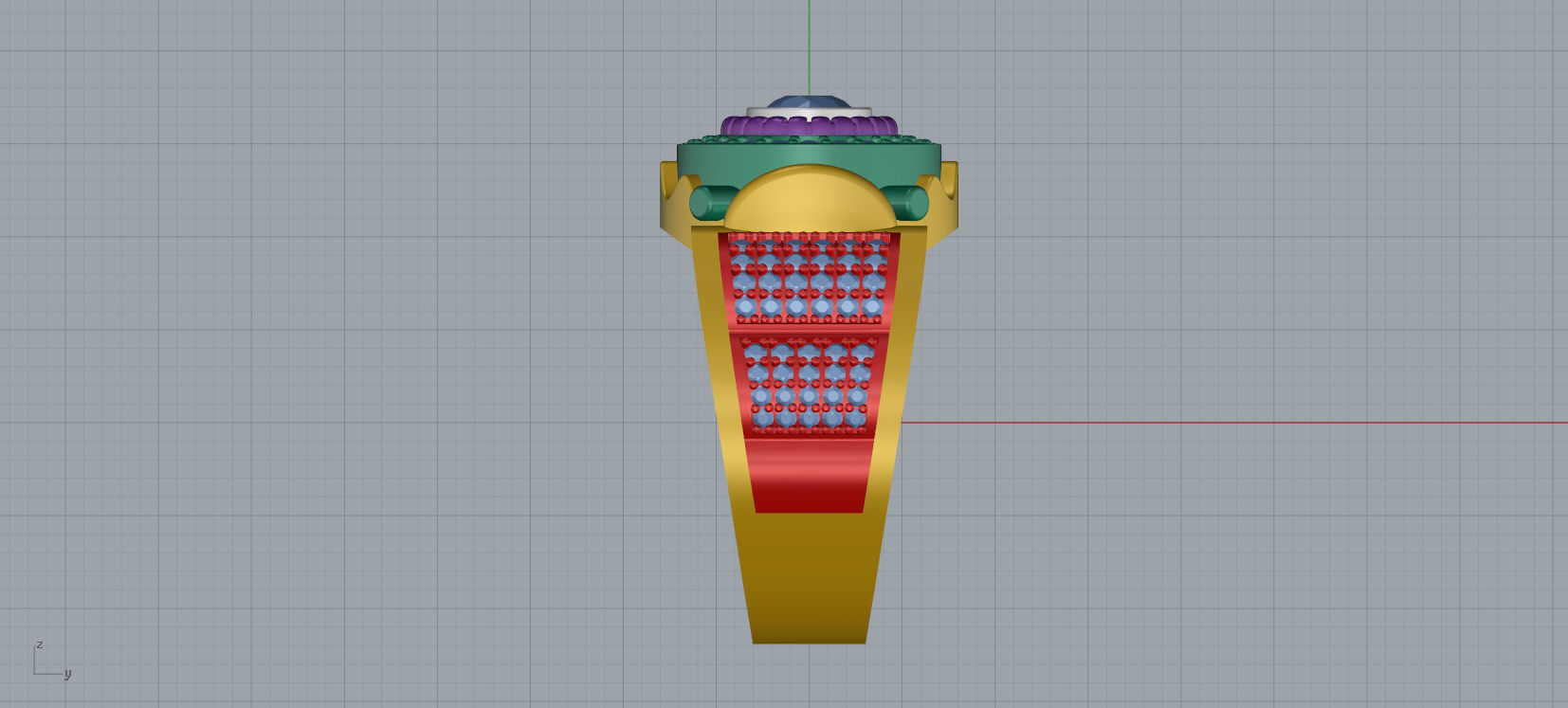 Mens Ring 3D print model A75 3D print model_12