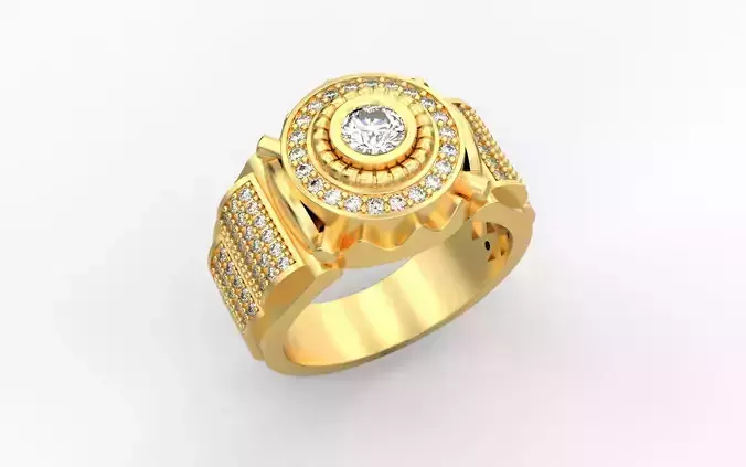 Mens Ring 3D print model A75