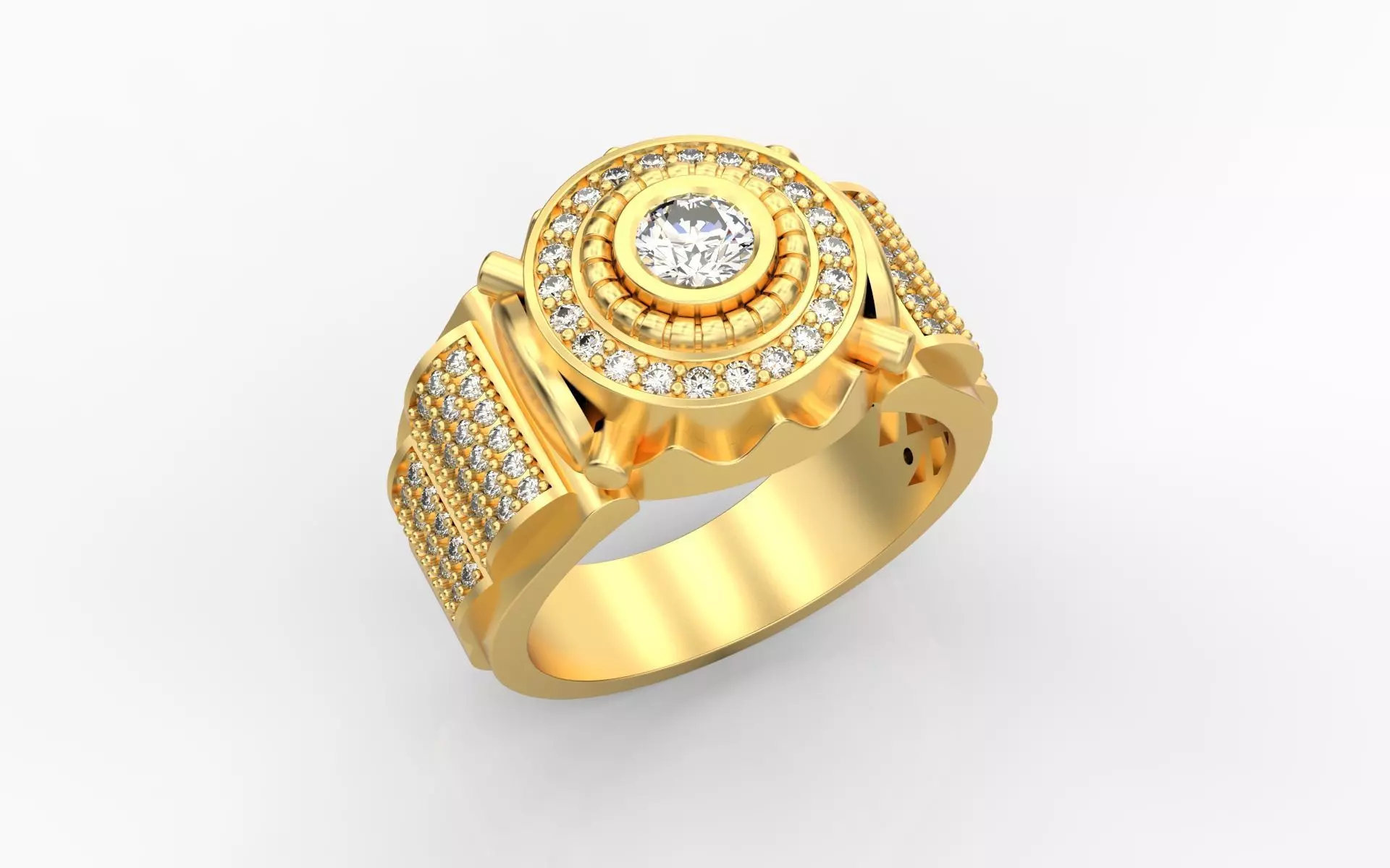 Mens Ring 3D print model A75 3D print model_0