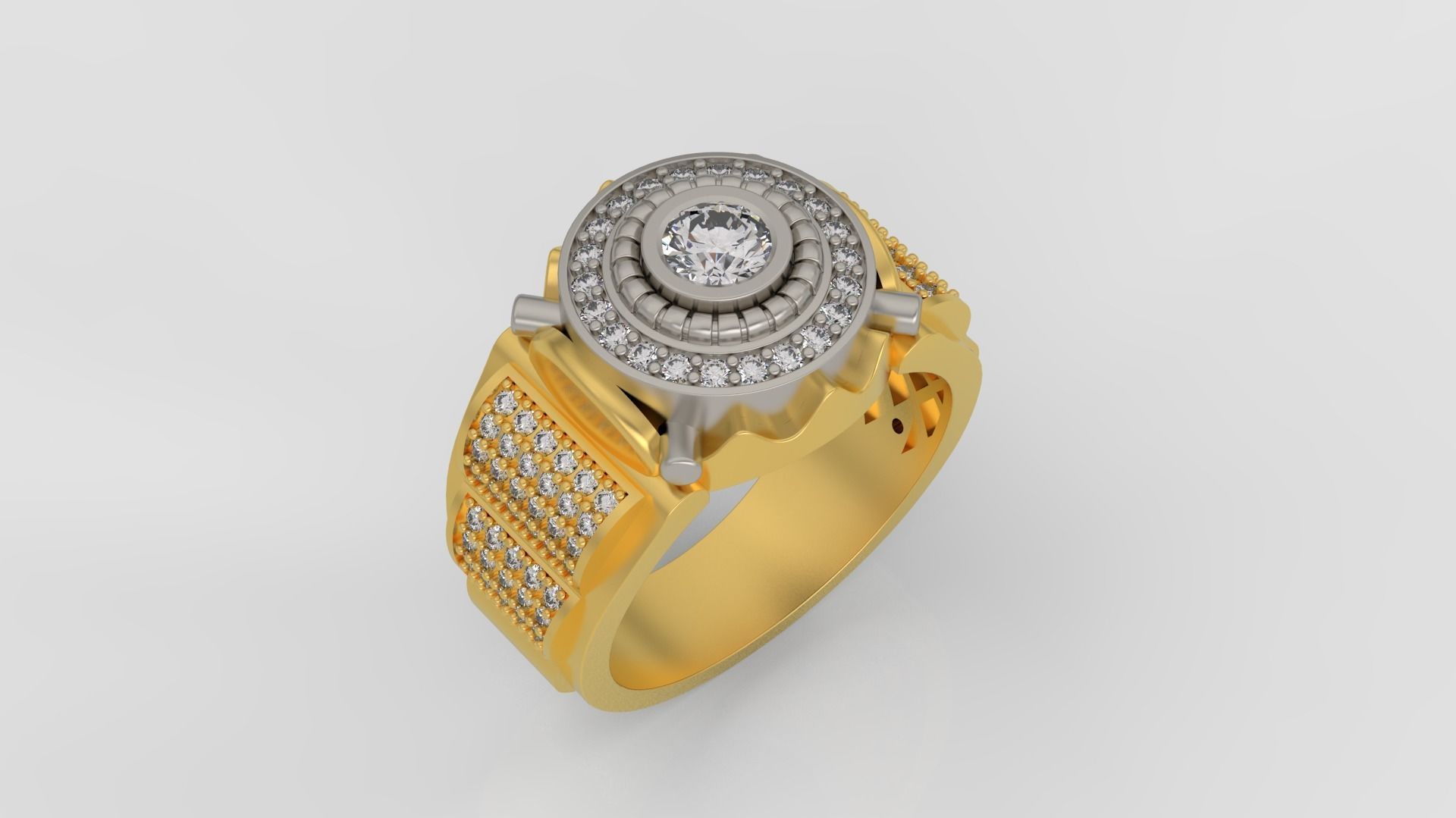 Mens Ring 3D print model A75 3D print model_6
