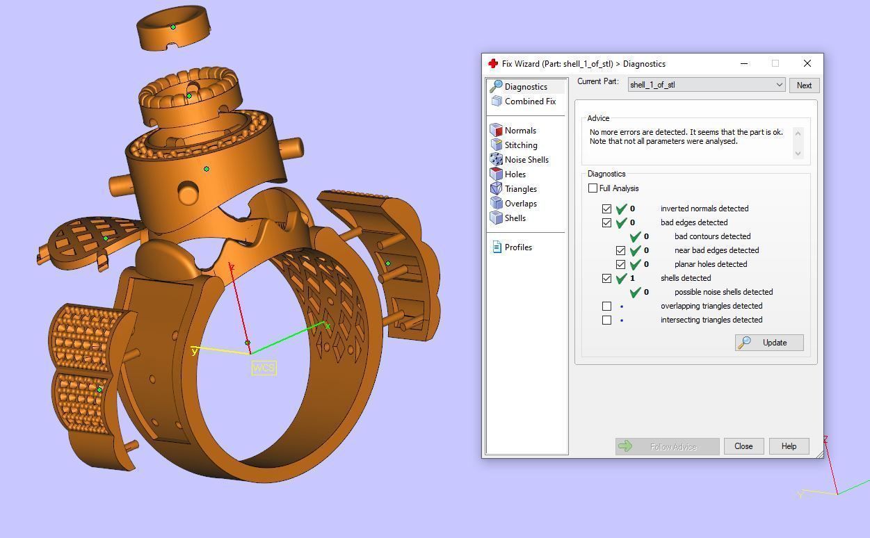 Mens Ring 3D print model A75 3D print model_7