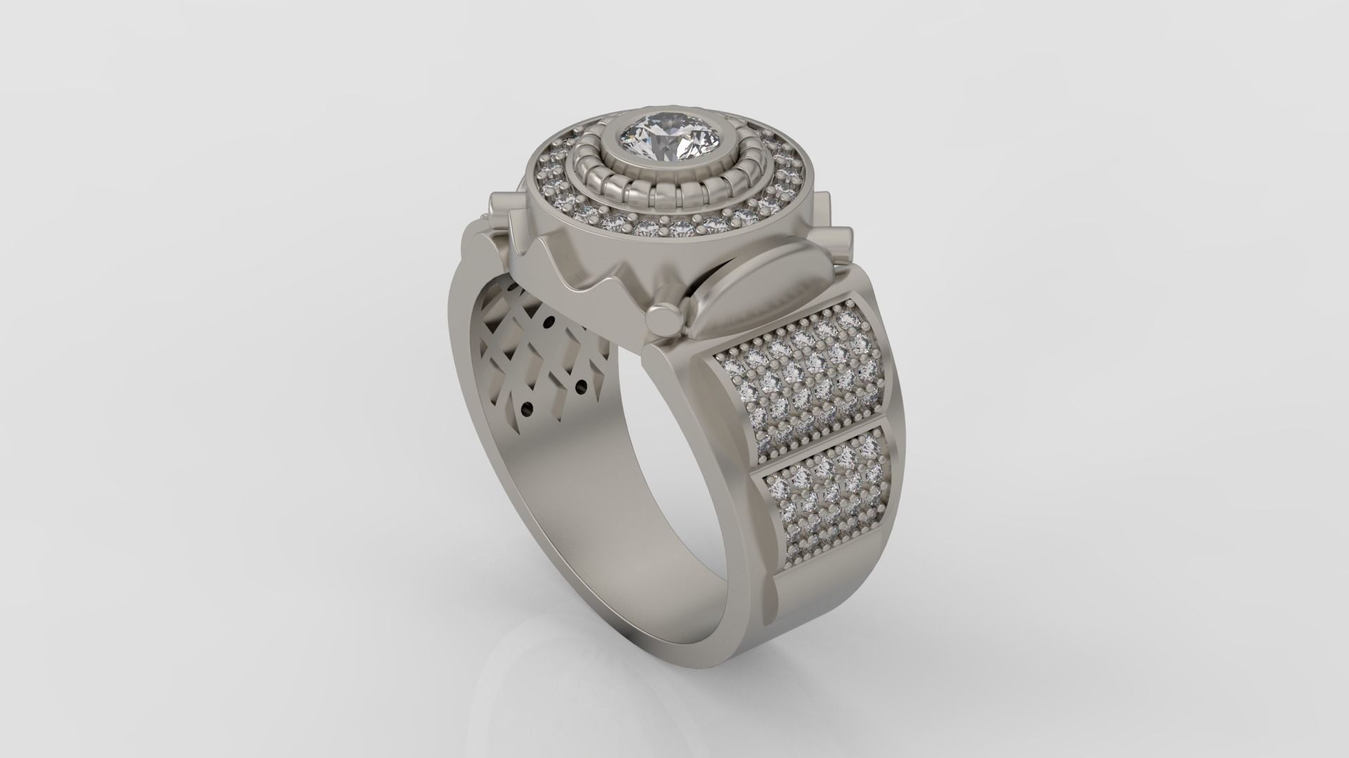 Mens Ring 3D print model A75 3D print model_5
