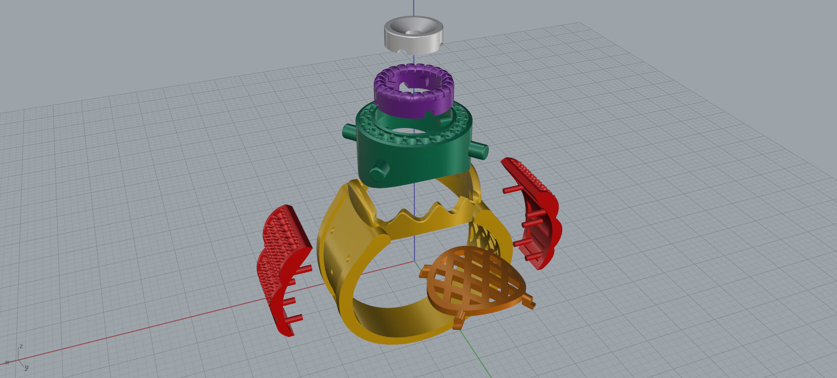 Mens Ring 3D print model A75 3D print model_16