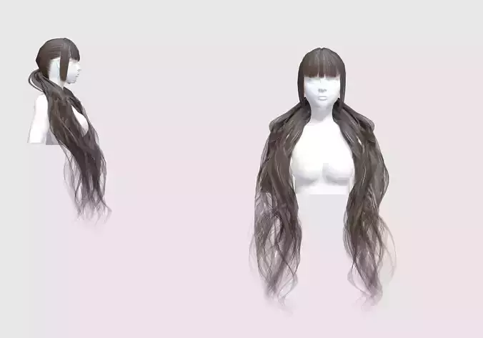 Pigtail Down Hairstyle 