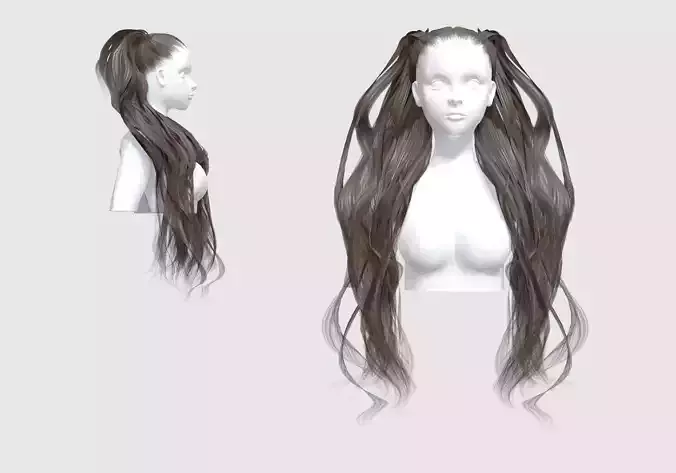 Long Ponytails Hair 