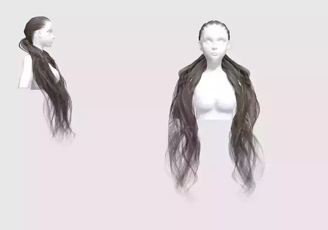 Down Pigtail Hairstyle 