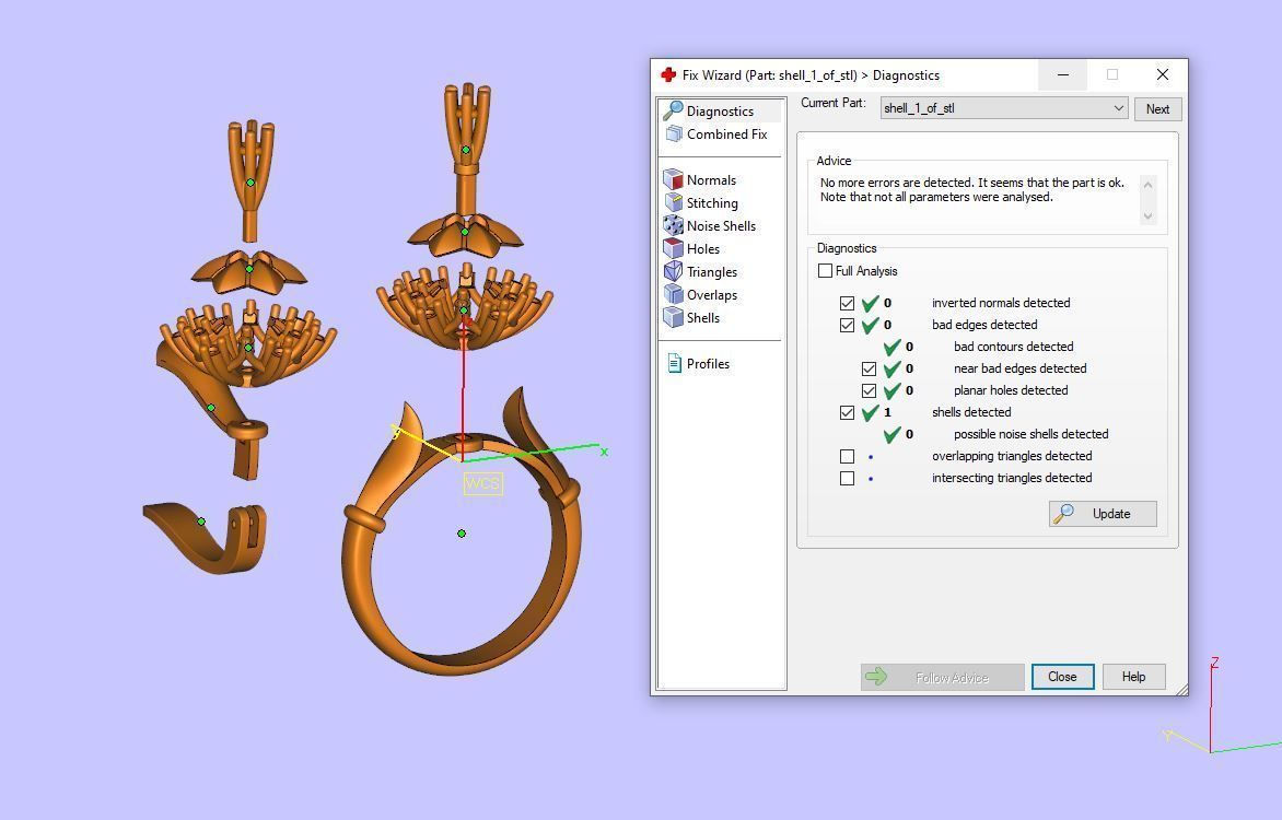 Ring and Earrings Diamond jewelry set 3d print model A76 3D print model_8