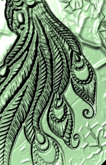 Phoenix Pendant 3D print model_5