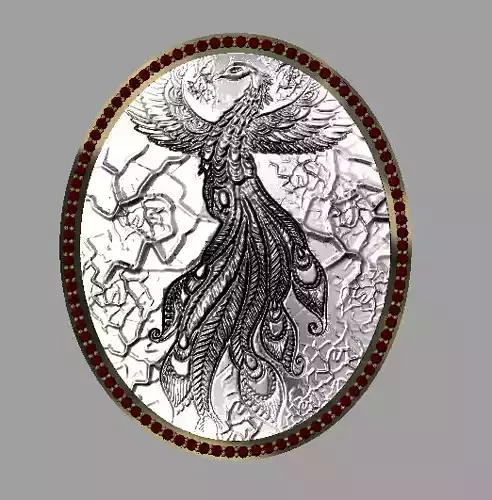 Phoenix Pendant 3D print model