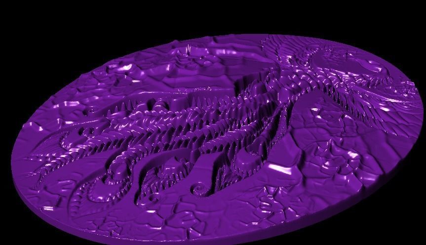 Phoenix Pendant 3D print model_6