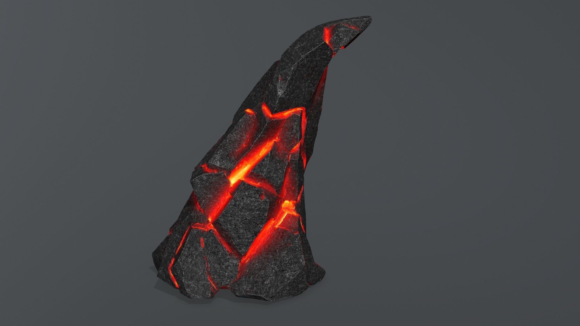 lava rocks  Low-poly 3D model_9
