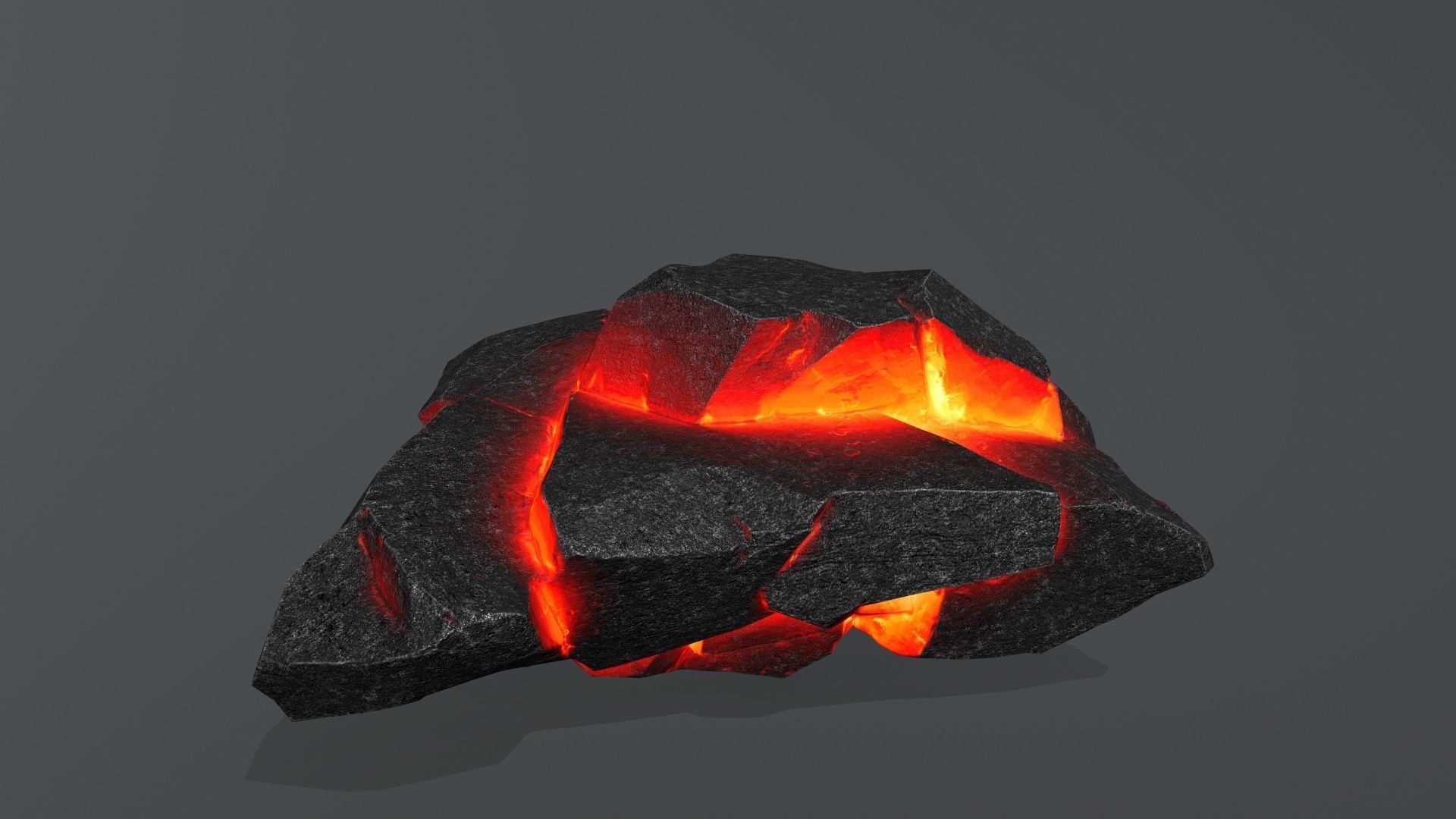 lava rocks  Low-poly 3D model_14