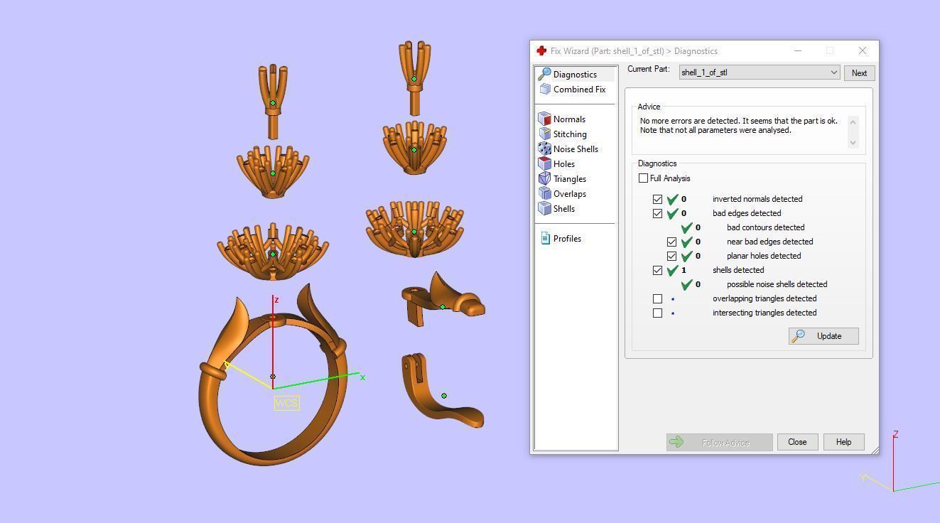 Ring and Earrings Diamond jewelry set 3d print model A77 3D print model_8