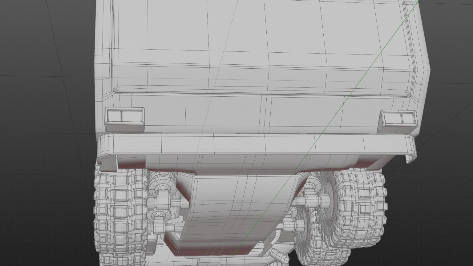 Dark Military-type Convoy Vehicle 3D model_15