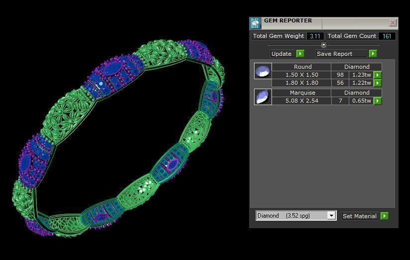 Bracelet 3D print model_5