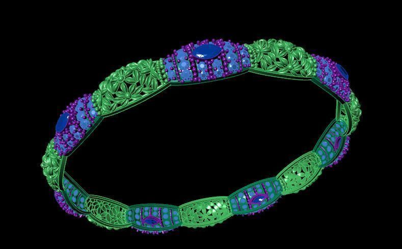 Bracelet 3D print model_1