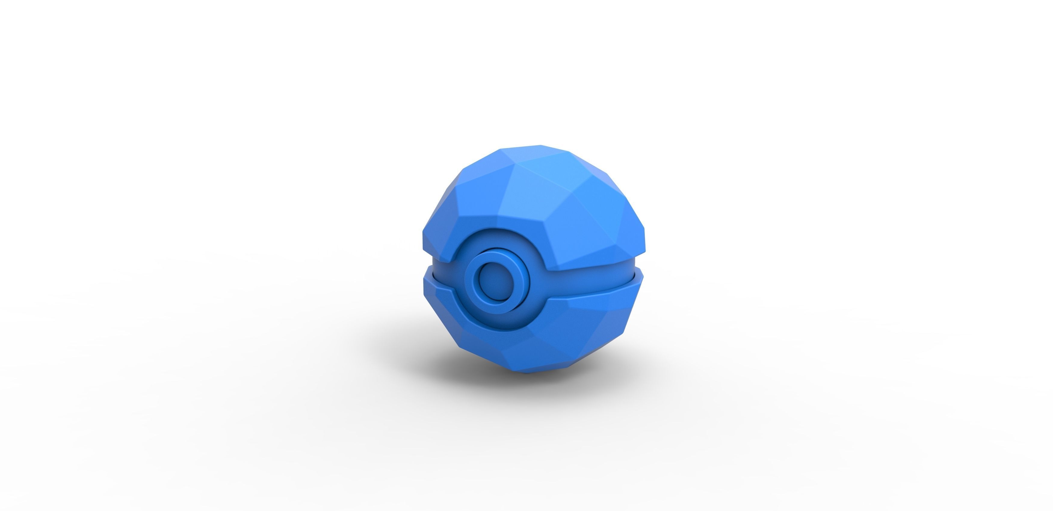 Polygonal shape orb 3D print model_8