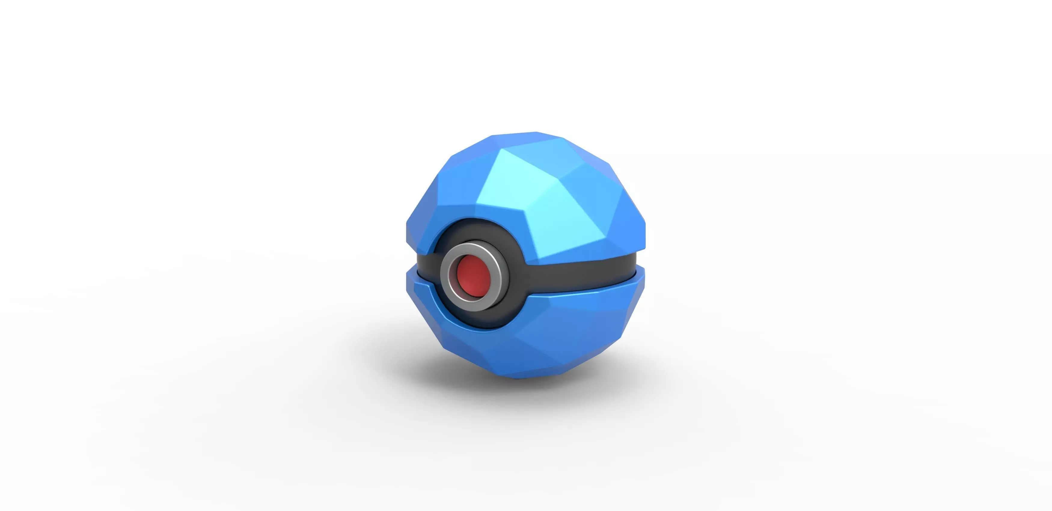 Polygonal shape orb 3D print model_0