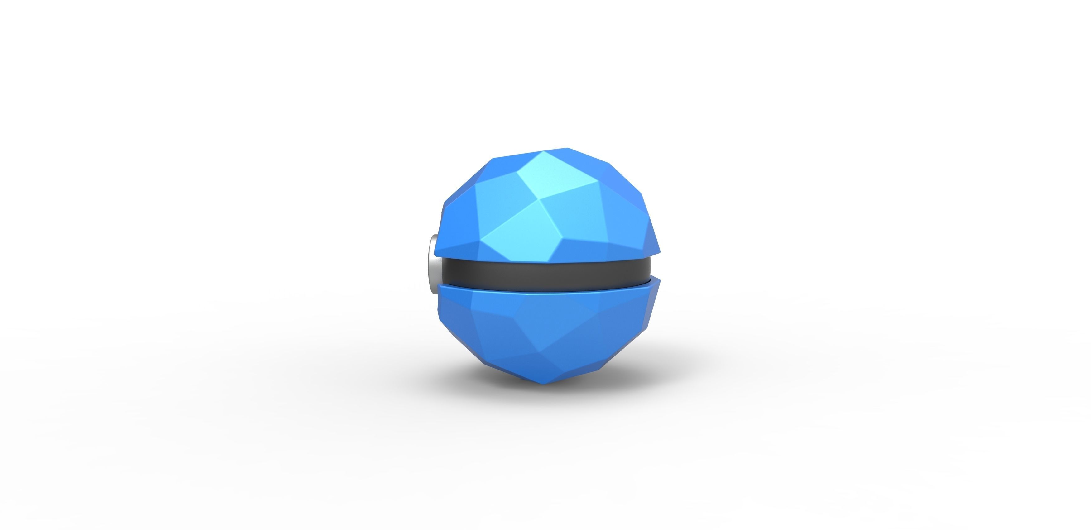 Polygonal shape orb 3D print model_6