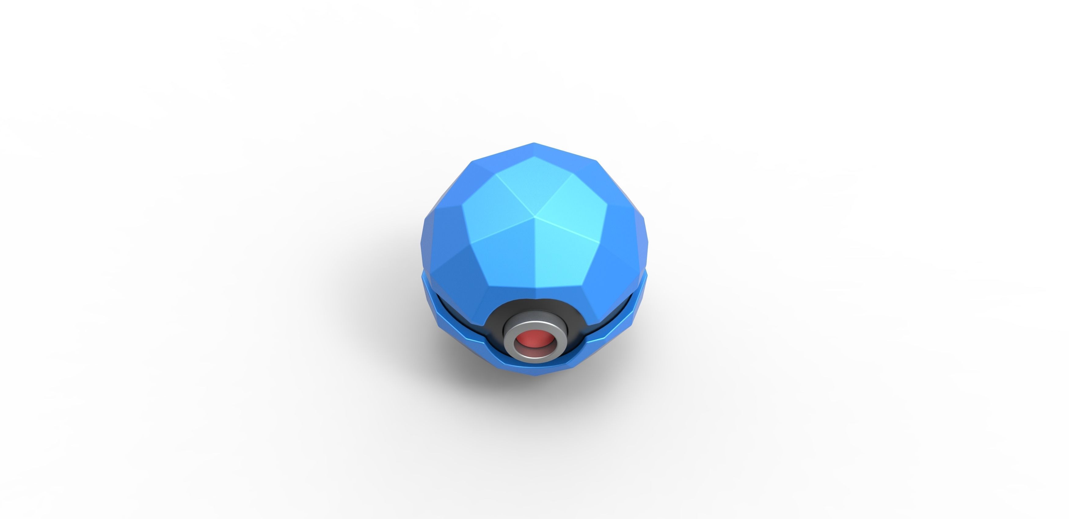 Polygonal shape orb 3D print model_3