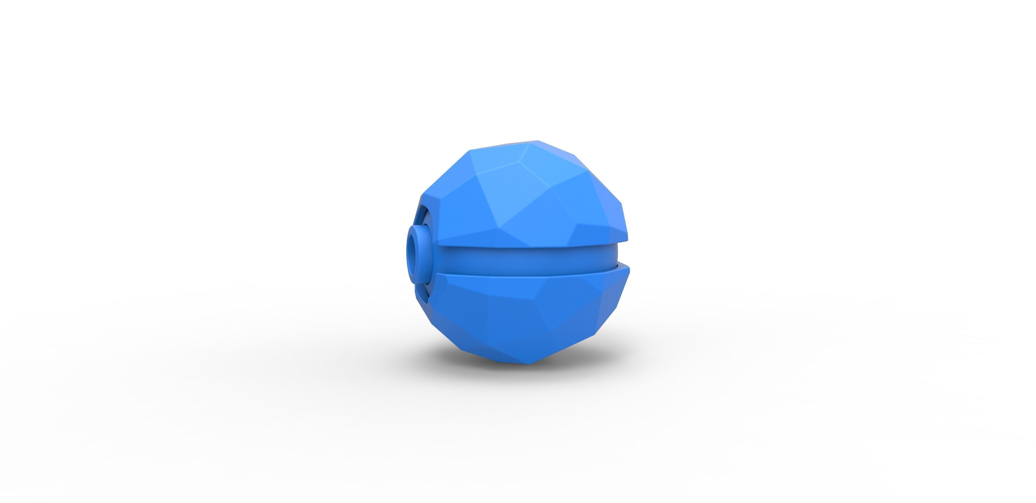 Polygonal shape orb 3D print model_13
