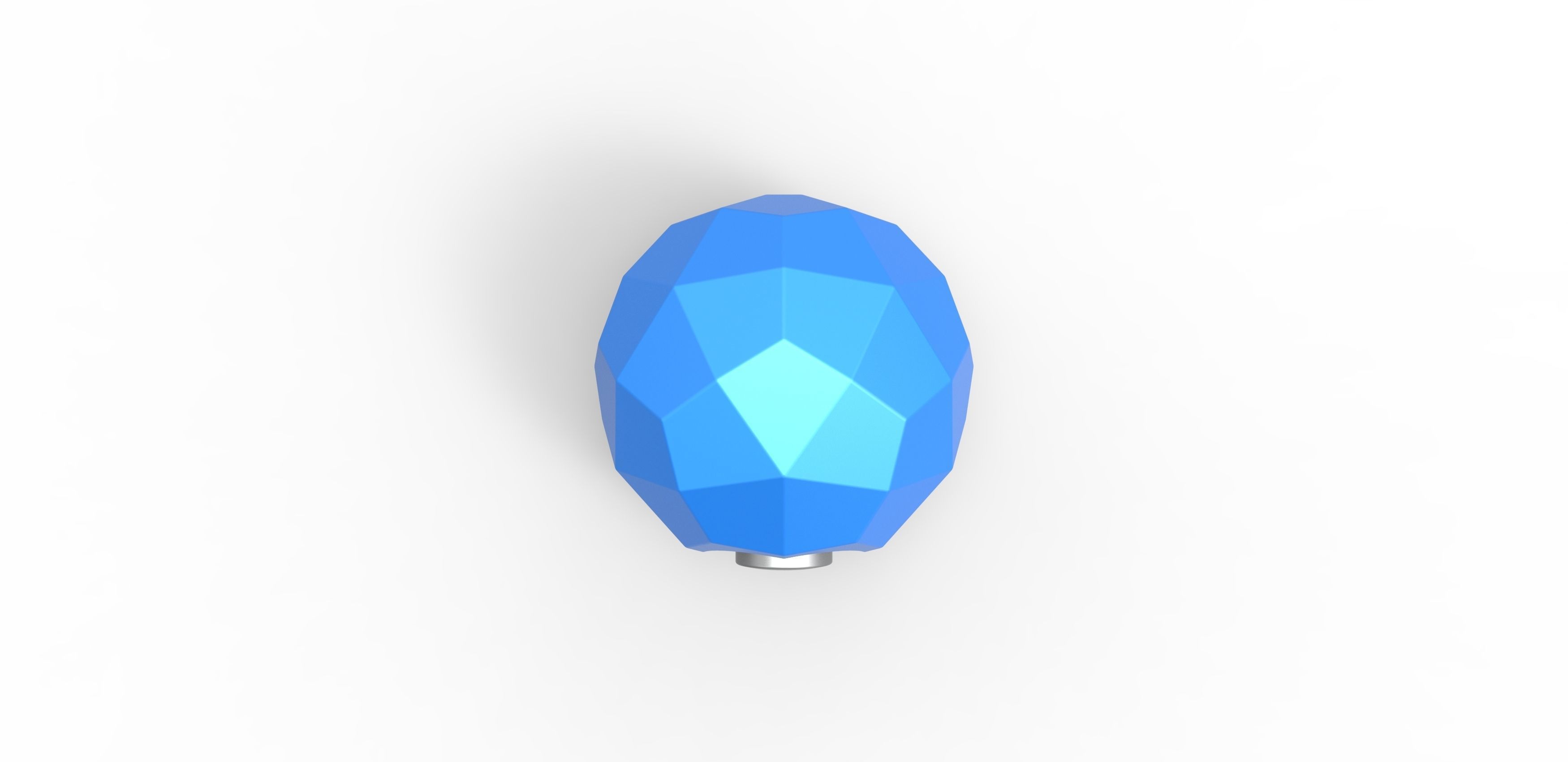Polygonal shape orb 3D print model_4